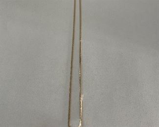 solid gold Amethyst neclace