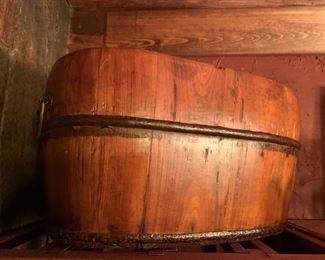 69. Wooden Bucket (16" x 10" x 8")