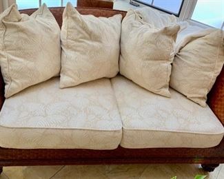 126. Braxton Culler Furniture Woven Loveseat (62" x 36" x 32")