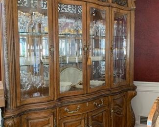 147. AICO Lighted China Cabinet (70" x 19" x 90")