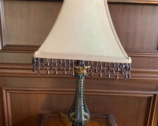 157. Lamp w/ Gilt Accents (25")