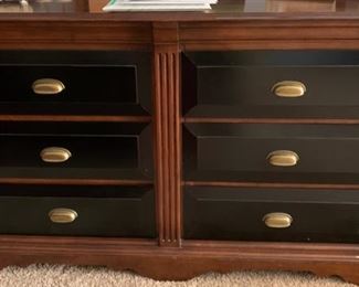 216. Two Toned 6 Drawer Dresser (56" x 18" x 33")
