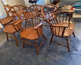 #12	Windsor Wood Chairs (sold as a set of 5)	 $150.00 
