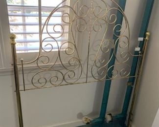 #51	Brass Twin Headboard w/rails 	 $20.00 
