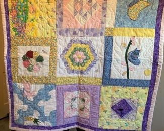 #58	Baby Quilt Hand-quilted Sampler	 $45.00 
