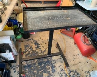 #75	Torin Rolling Work Table Metal - adjustable Height	 $60.00 
