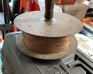 #77	Cooper Wire on a Spool w/Wooden Handle	 $20.00 
