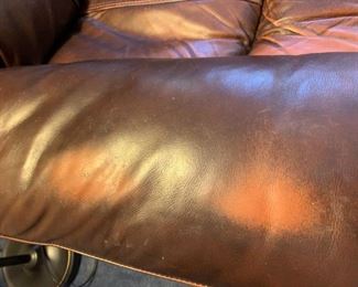 #101	(2) Brown Electric Leather Recliners  (as is worn)    $100 (worn), $150 (better condition)
