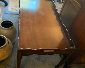 #117	Smith & Watson NYC Wood Coffee Table    42x20x19	 $125.00 
