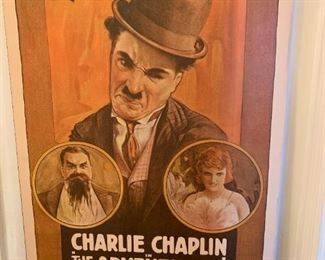 #119	Charlie Chaplin in The Adventurer 1917 Litho	 $25.00 
