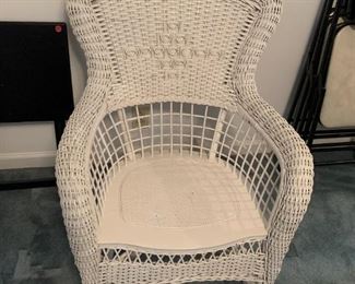 #125	Wicker Rocking Chair	 $50.00 
