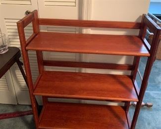 #130	Foldable 3 shelf Bookshelf  28x12x36	 $75.00 
