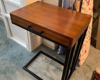 #131 Tray Table w/Drawer & metal Base $30.00