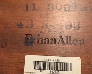 #136	Ethan Allen Rectangular End Table  13x7.5x18	 $20.00 
