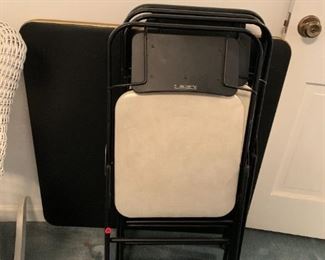 #137	Black samsonite Card Table w/4 Chairs	 $30.00 
