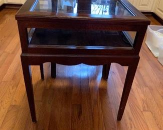 #158	Shadow Box End Table  18x14x22	 $75.00 
