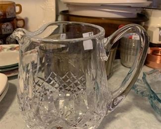 #173	Waterford "Lismore" Crystal Pitcher w/ice lip 6.25"	 $24.00 
