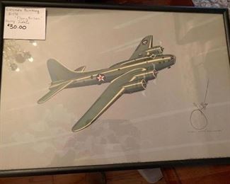 #186	Aircraft Painting B-17E "Flying Fortress" Harry Jaffee	 $30.00 
