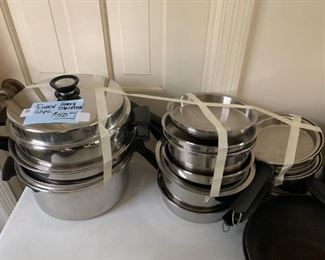 #188	Queen Cookware Heavy Stainless 20 pc	 $50.00 
