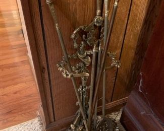 #212	Brass fireplace tools 	 $30.00 
 
