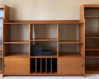 5 Section Teak Wall Unit