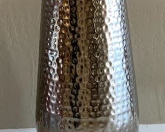 Hammered Metal Vase