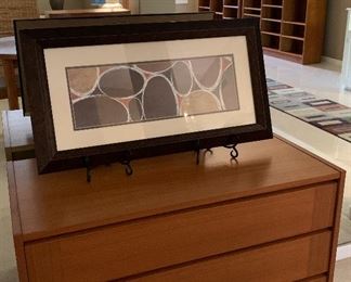 Teak 4-Drawer Dresser, Art Print