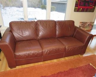 $400.00, Italian Leather Sofa VG condition