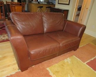 $275.00, Italian Leather Sofa love seat 