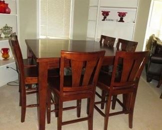 $300.00, High boy table & chairs VG condition