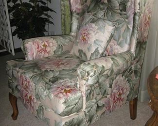 Flower pattern wing back chair ( there are 2)                  
        BUY IT NOW  $ 85.00 EACH