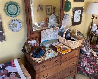 Oak Dresser with Mirror