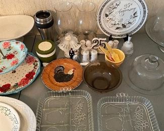 Assorted Pottery and Glass