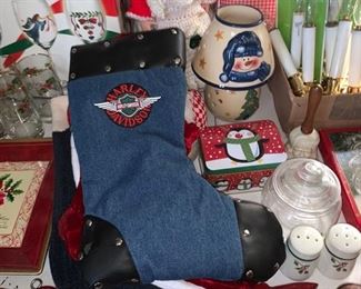 Christmas Decor/Harley Davidson Stocking