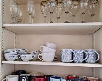 Assorted barware, restaurant mugs, coffee mugs and more!