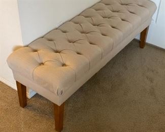 Target Cream Tufted Bench