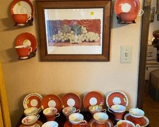 Aynsley vintage cups& saucers 