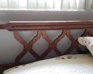 Item #55: $150. Vintage headboard, full size. Matching nite stand and dresser available too. 60 L"