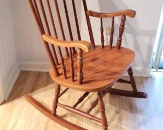 Item #49a: $45. Wood rocking chair