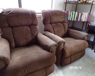 pair electric recliners