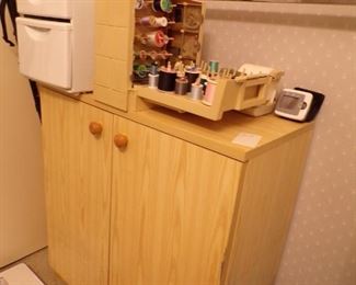 cabinet, sewing notions