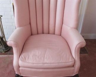 PINK WINGBACK CHAIR