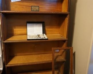 lawyers bookcase--one has one detached glass door