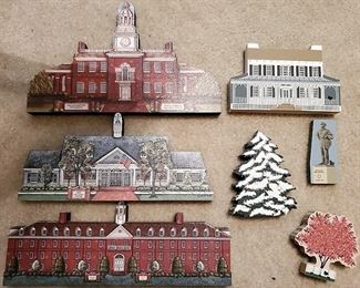 Dallas Baptist University: Wood building replicas. West Point Buildings