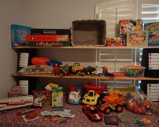 games, books, toys