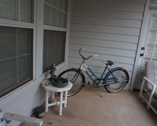 bike, patio
