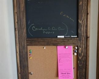 chalk board/bulletin board