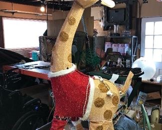 Christmas treasures including a light up giraffe!