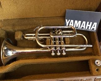 Yamaha trumpet and case