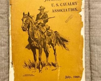 July, 1905 Journal of the U.S. Calvary association.  $90.00 (as is)